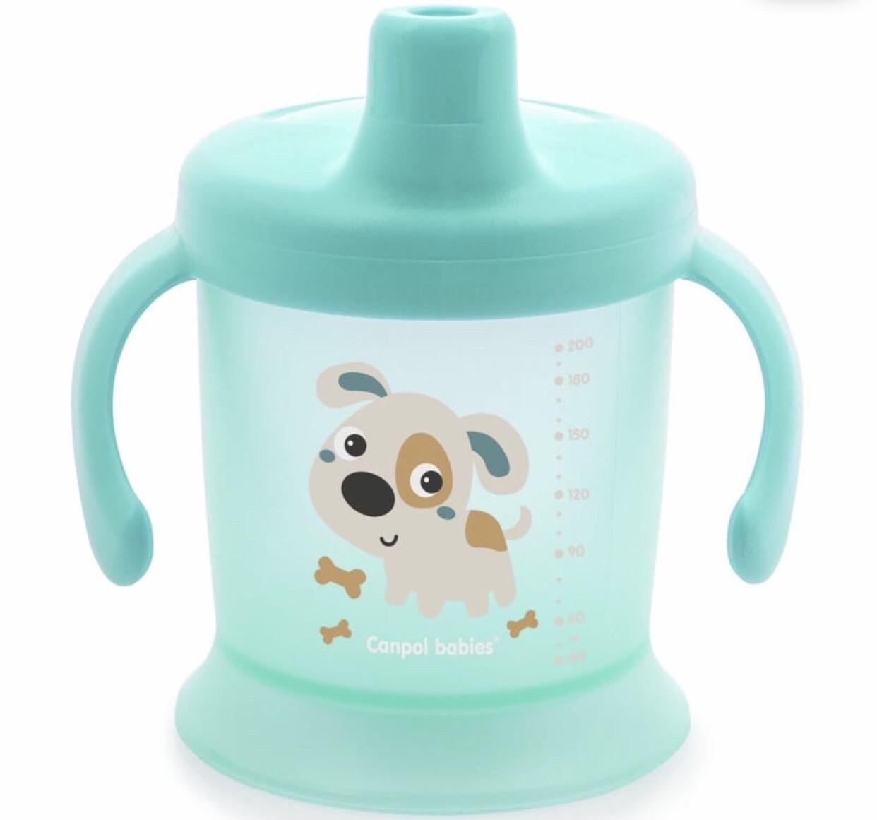 Кружка непроливайка Canpol babies Улыбка 200 мл Бирюзовый