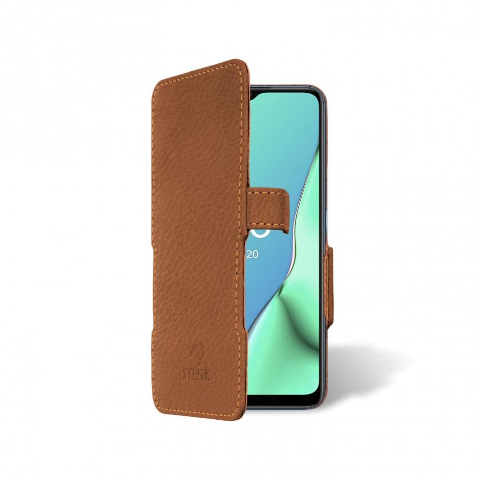 Чохол книжка Stenk Prime для OPPO A9 2020 Коричневий (65429)
