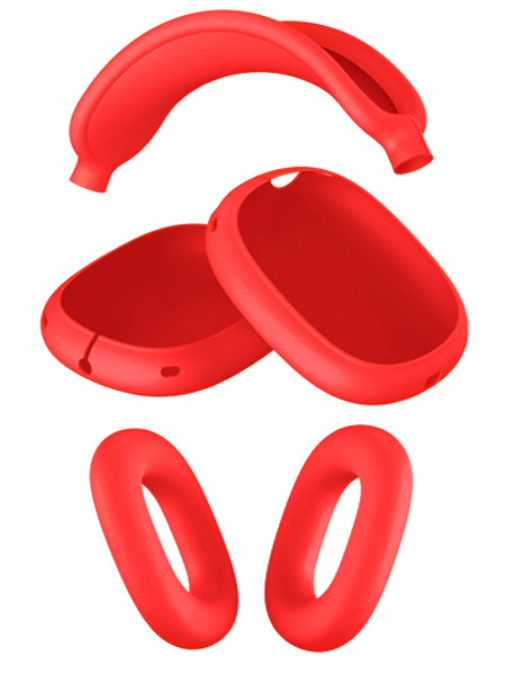 Чохол-накладка DK Silicone Candy Friendly 3в1 для Apple AirPods Max 1/2 Red