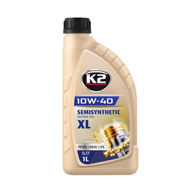 Моторное масло K2 Semisynthetic XL SL/CF 10W-40 1 л (O2041E)