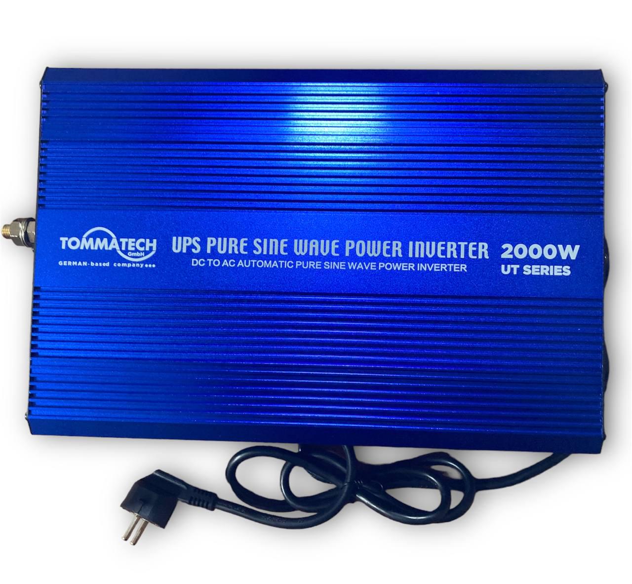 Перетворювач напруги автомобільний чистий синус TommaTech UT 2000 Вт (563463463)