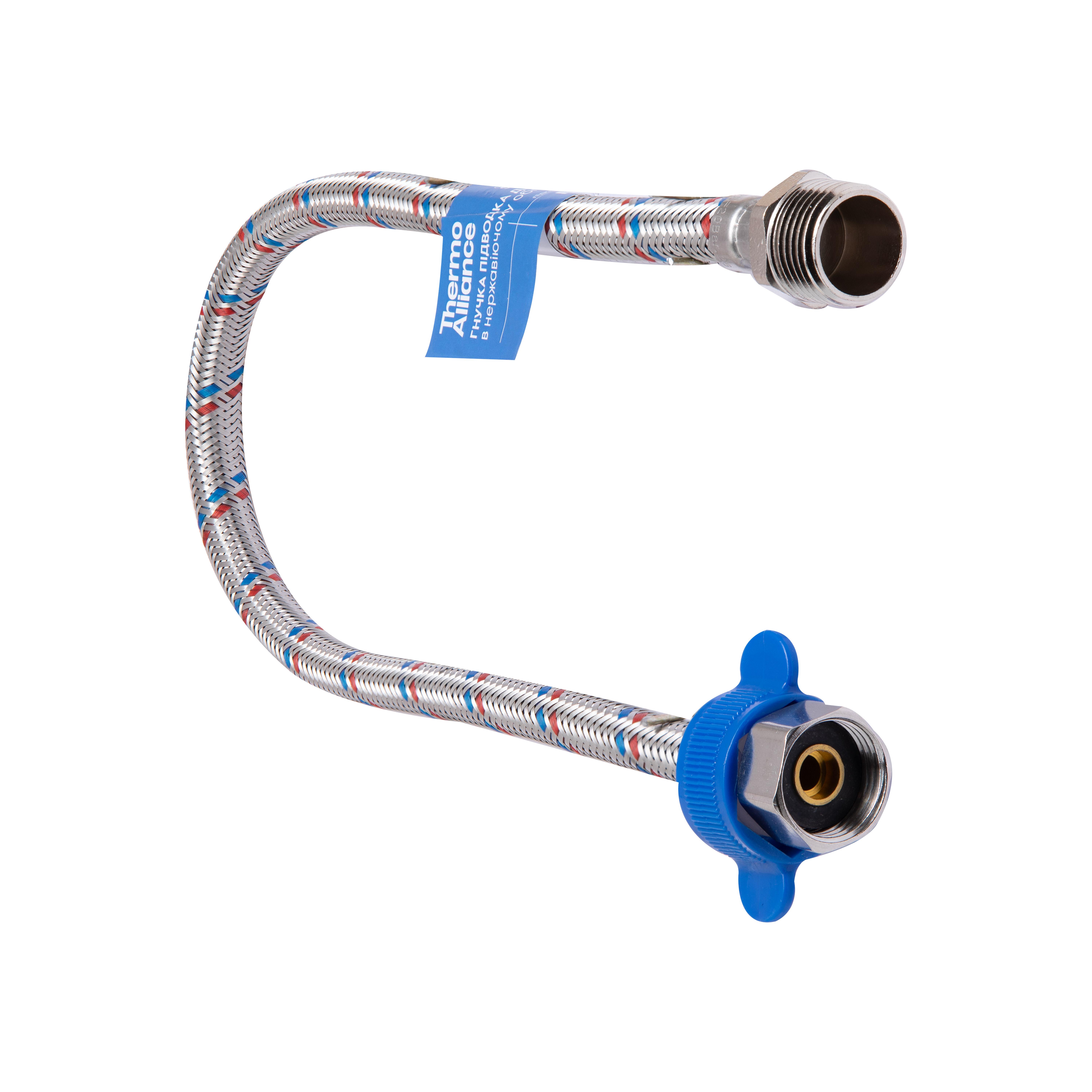 Шланг для воды Thermo Alliance Standart 200 см нержавеющая оплетка 1/2"ВЗ (SD398W200)