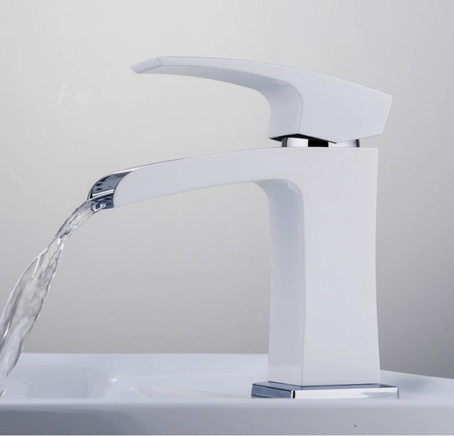 Смеситель для умывальника Gappo G1007-30 Белый/Хром (1033996) - фото 4 Смеситель для умывальника Gappo G1007-30 Белый/Хром (1033996) - фото 4