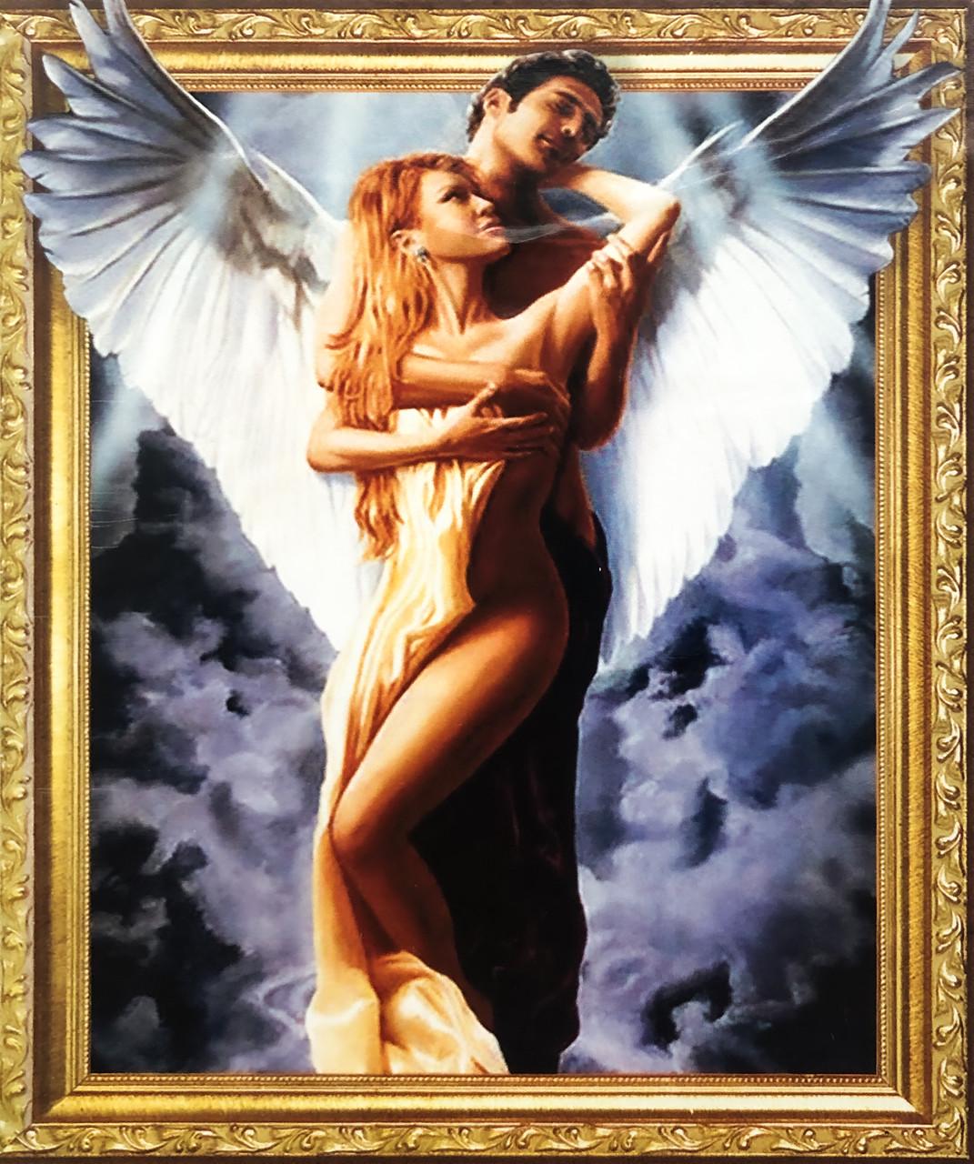 Набор алмазной вышивки на подрамнике В объятиях ангела 40x50 см (АЛП-644)