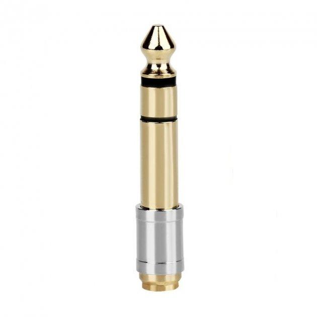 Переходник аудио/стерео SUNROZ Pro металлический 6,3 мм M-3,5 мм F 1/4-1/8 (A48489)