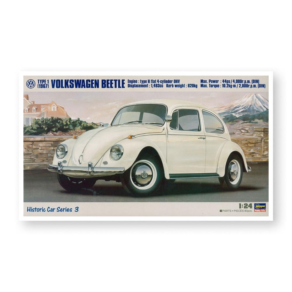 Сборная модель автомобиля - VOLKSWAGEN BEETLE 1967 - Hasegawa 21203
