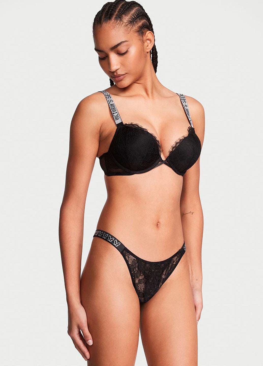 Женские трусы Victoria's Secret 704000332461QC5XS XS Черный (65157468)