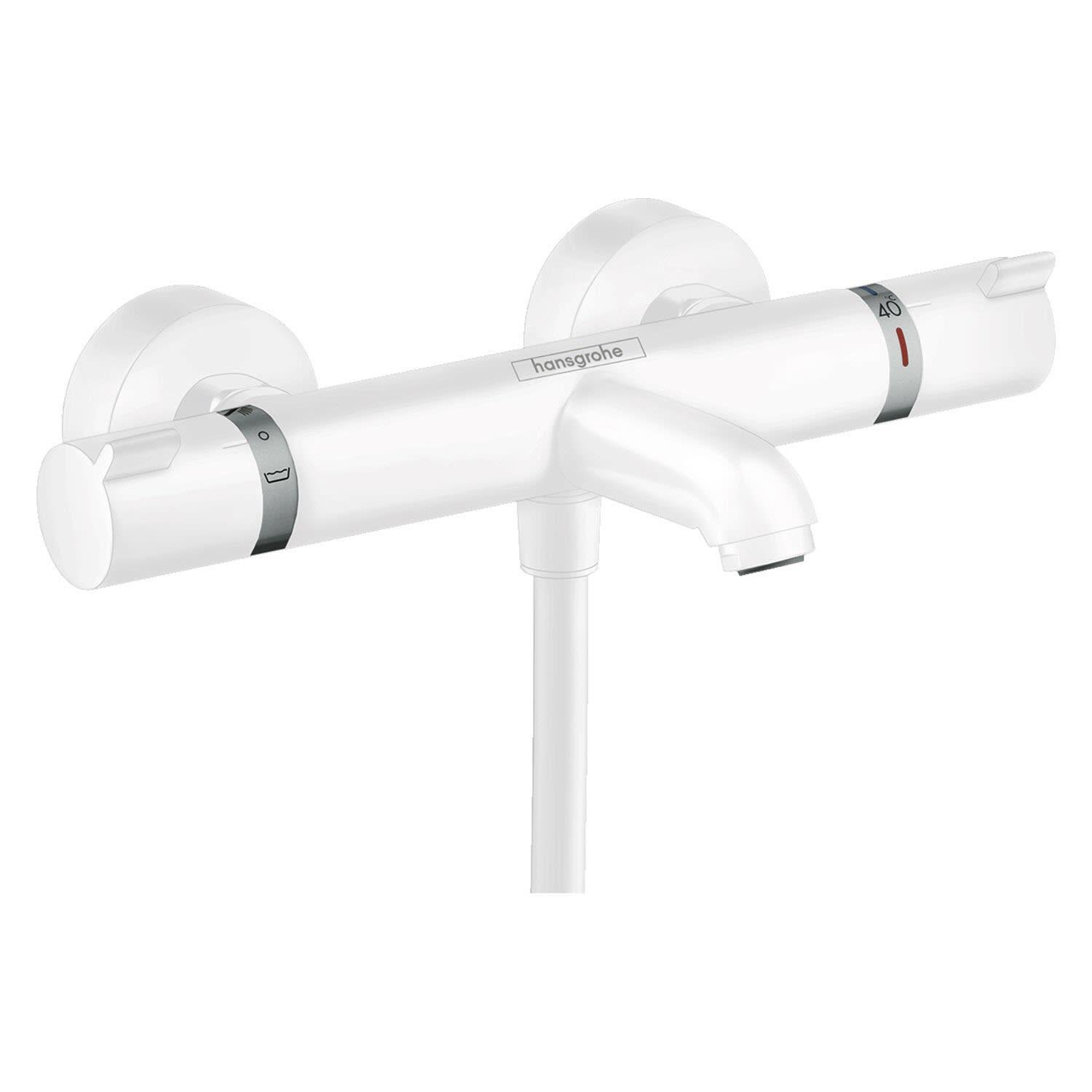 Cмеситель для ванны Hansgrohe Ecostat Comfort 13114700 с термостатом Белый (142660)