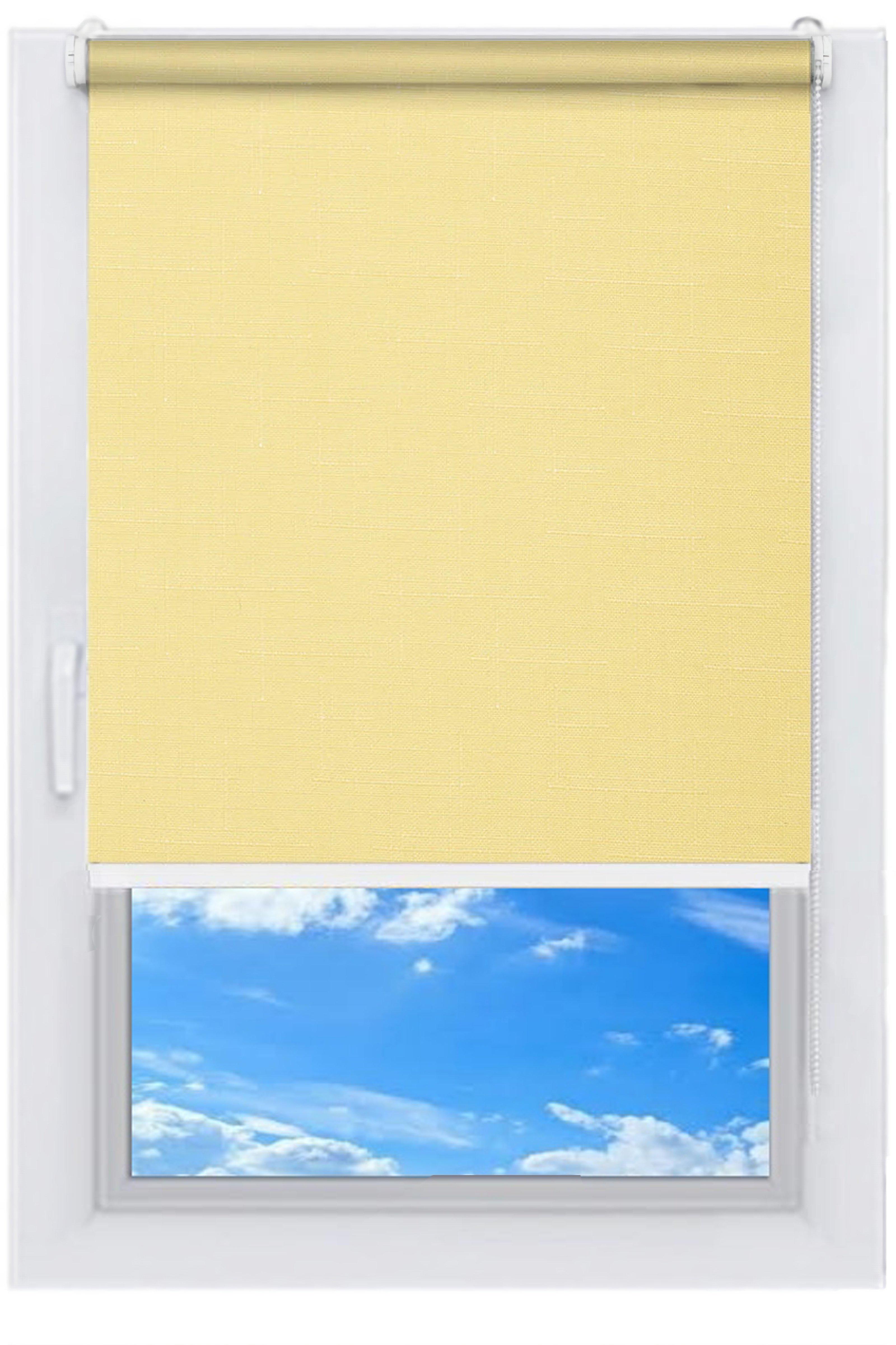 Ролета тканевая NewTex Лён 120х165 см Песочный (877)