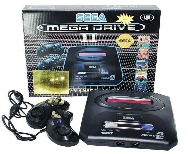 Игровая приставка Mega Drive 2 16 бит с джойстиками (17641)