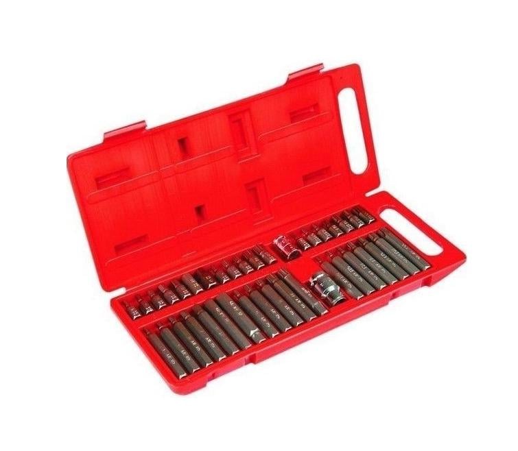 Набір шестигранних біт SilverTools HEX TORX SPLINE 40 шт. (17317652509) Набір шестигранних біт SilverTools HEX TORX SPLINE 40 шт. (17317652509)