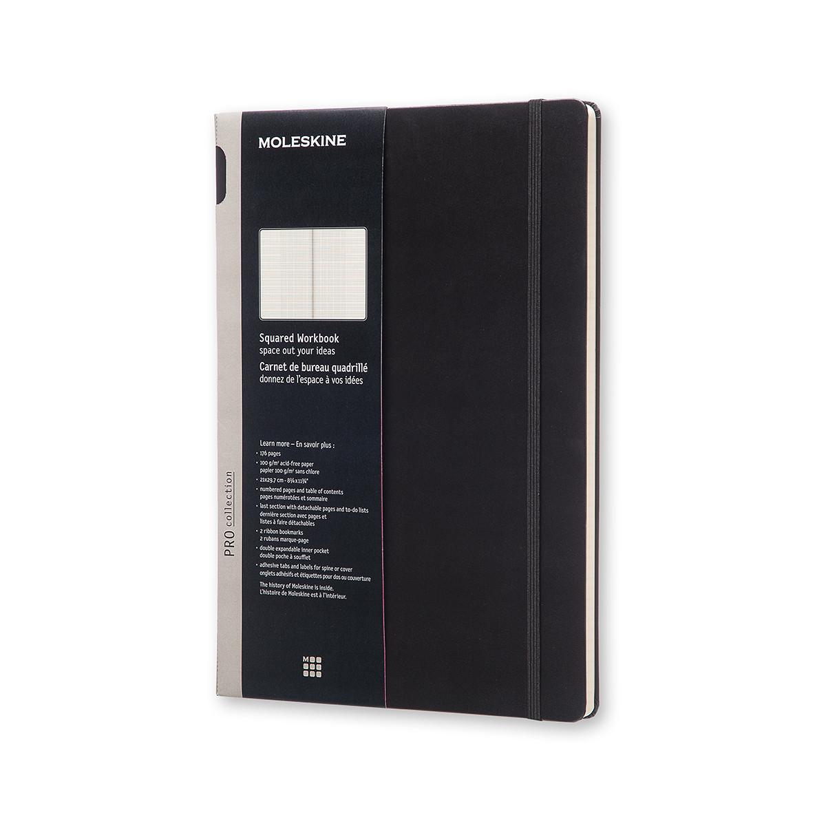 Блокнот Moleskine Workbook А4 21х29,7 см в клетку черный (8051272891430)