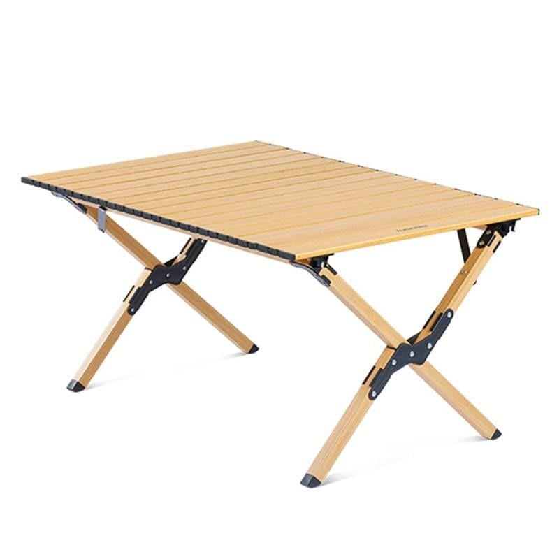 Стіл туристичний розкладний Naturehike CNK2300JU010 aluminum M 86х60х44 см Бежевий (6976023926945)