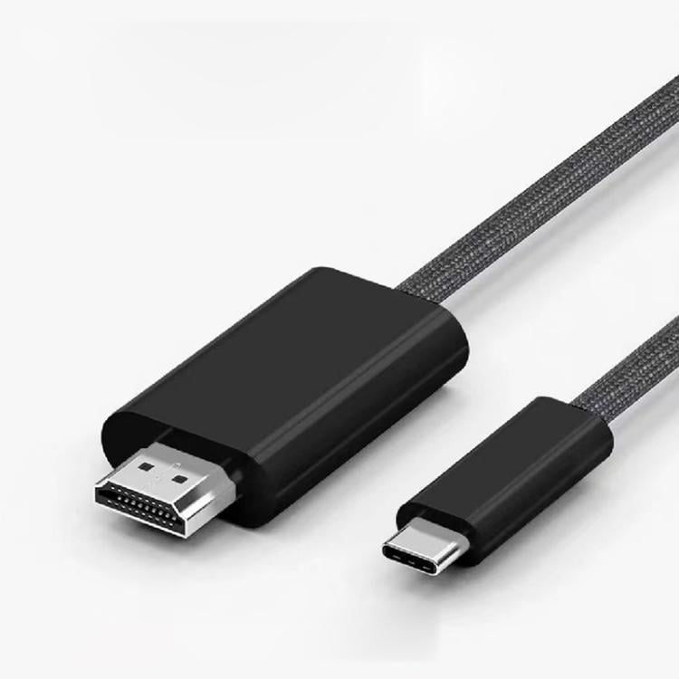 Адаптер перехідник 4K 60Hz Type-C to HDMI 1,8 м пластик ПВХ Black (TH001-PPV18K-460)