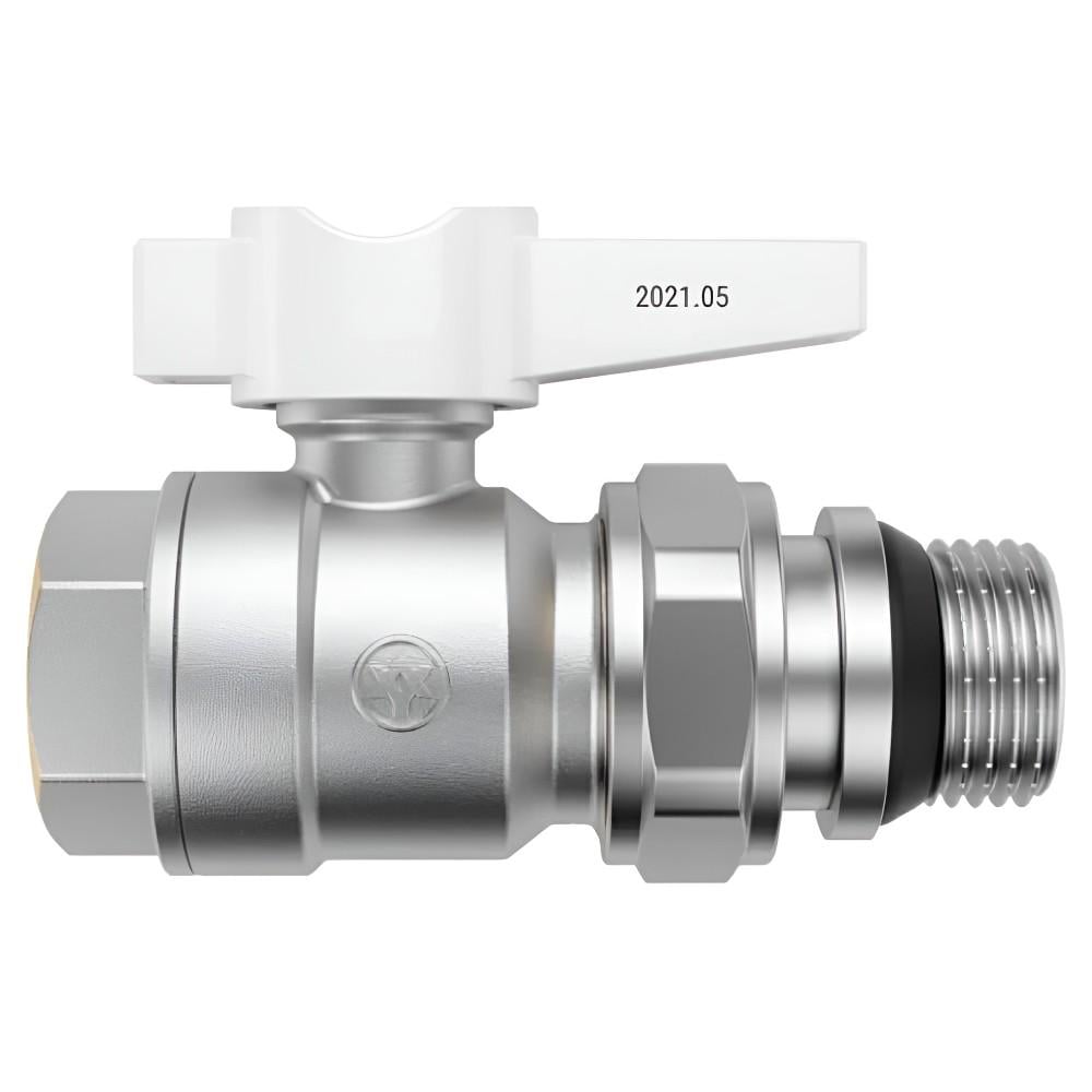 Кран с американкой Miraya 3/4" ВЗ прямой латунь (104202)