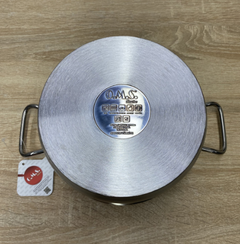 Каструля-сотейник OMS 2070-L-4.1 з нержавіючої сталі з кришкою/для газу та індукції 4,1 л - фото 4 Каструля-сотейник OMS 2070-L-4.1 з нержавіючої сталі з кришкою/для газу та індукції 4,1 л - фото 4