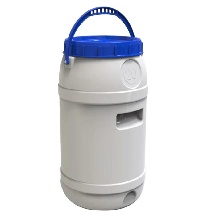 Бідон харчовий Litolan з ручками 20 л Білий (000068148)
