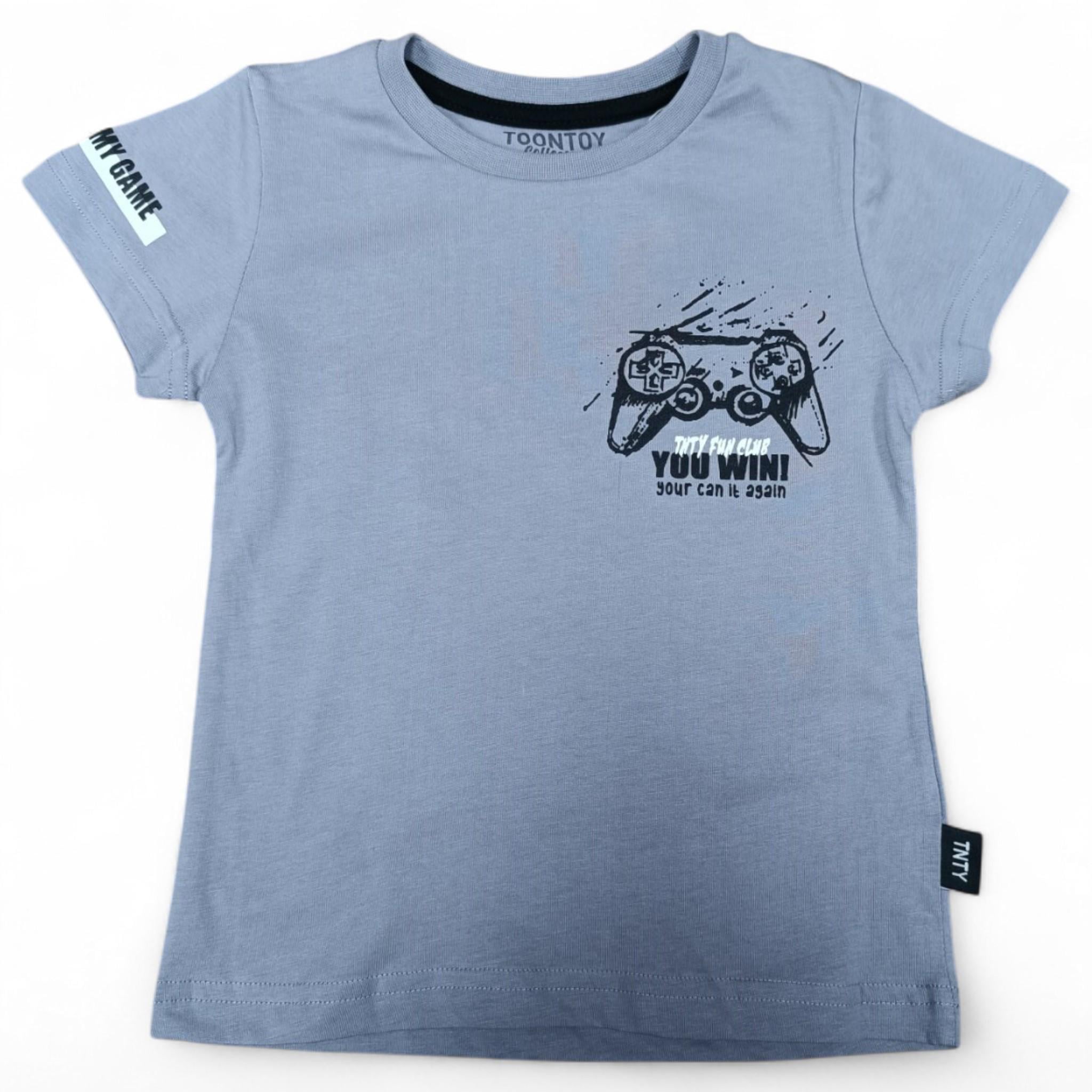 Футболка для мальчика Toontoy Fun club 110 см Gray (T_24363Gray/110)