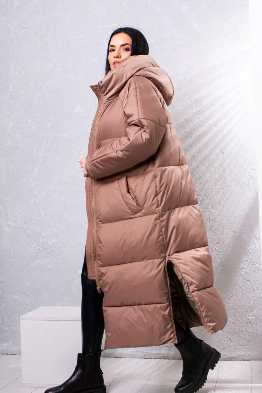 Пуховик Kimberly р. 46-48 Світло-коричневий (010-гр) - фото 5