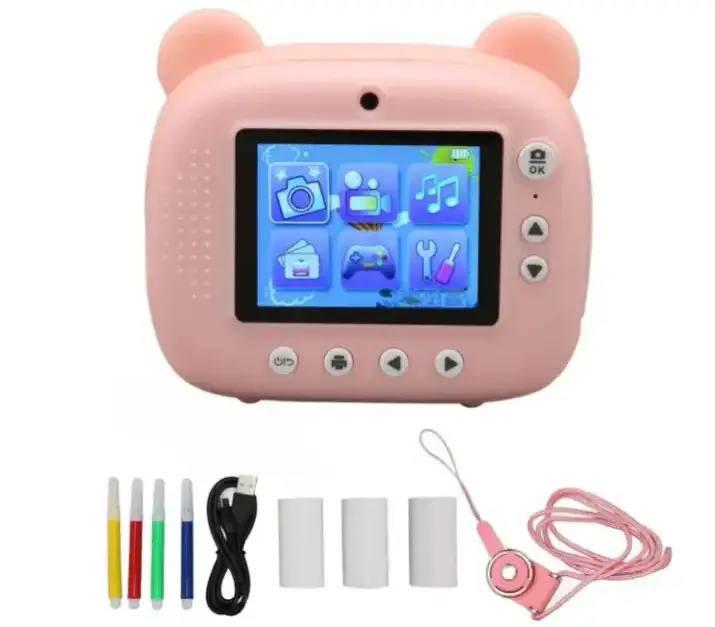 Фотоаппарат детский мгновенной печати Розовый (a9fa4ea2)