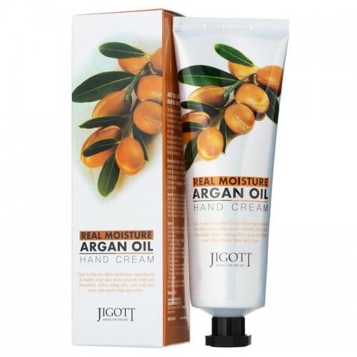 Крем для рук Jigott Real Moisture Argan Oil Hand Cream питательный с аргановым маслом 100 мл