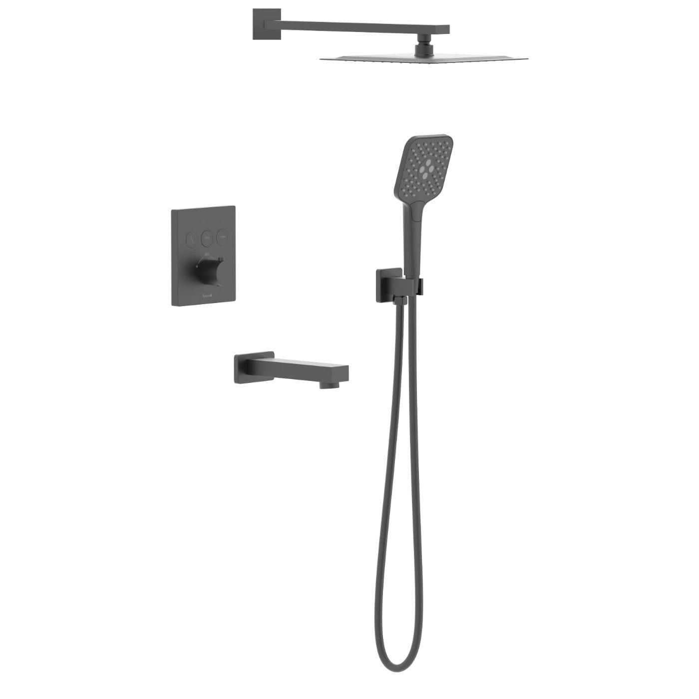 Душова система Imprese Judit з термостатом латунь Чорний матовий (t04810810SBC)