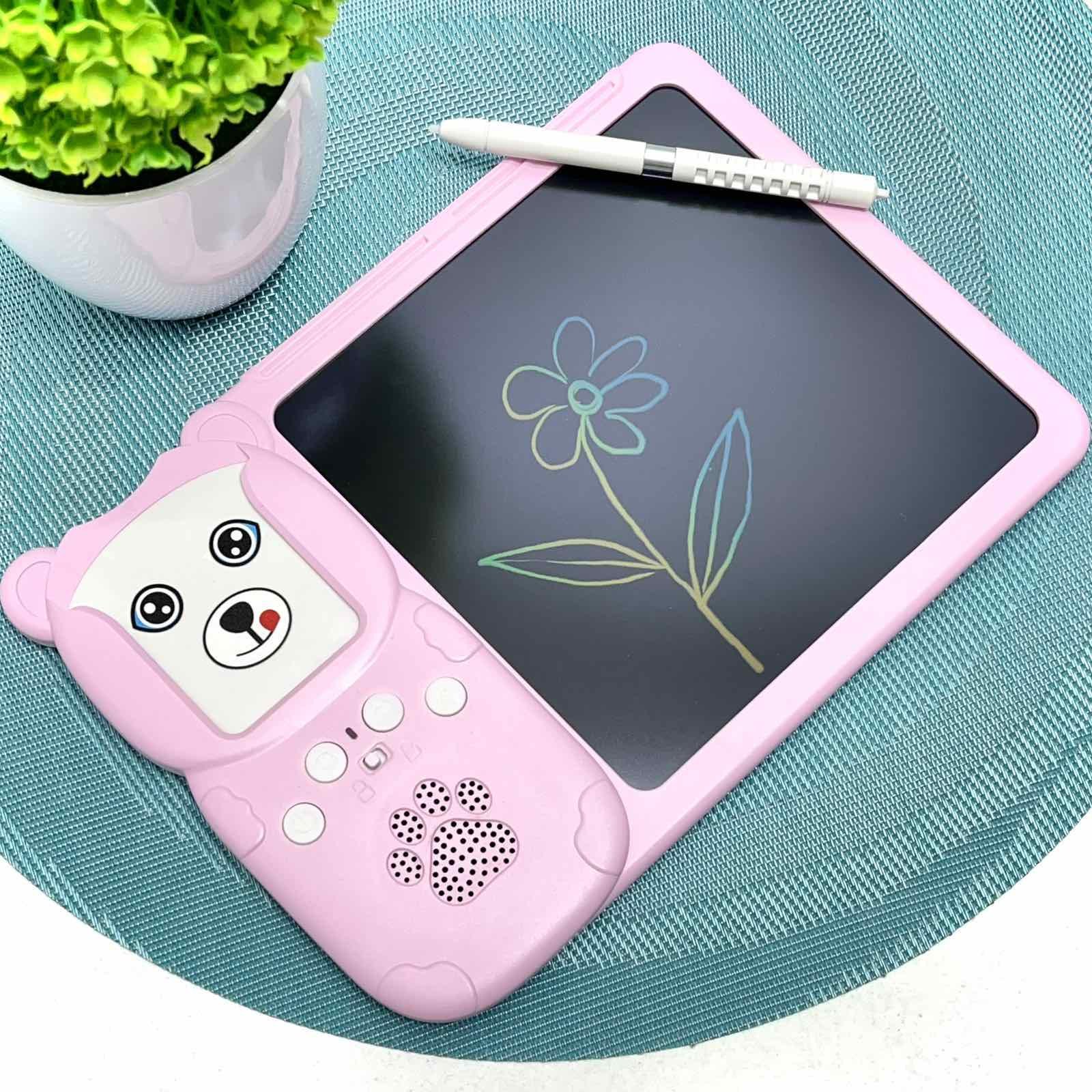 Интерактивный картридер WToys Всезнайка цветная LCD-доска/стилус/122 карты 18 тем сказки/песни/интересные факты Розовый (94930) - фото 4