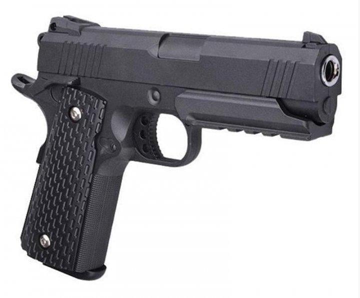 Пистолет страйкбольный Colt 1911 металлический с кобурой Черный (10258161)