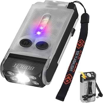 Ліхтар Boruit V30 EDC 900lm Type-C 2000 mAh з функцією Power Bank 180° УФ IP67 Прозорий (BORUIT-V30WHITE) - фото 2 Ліхтар Boruit V30 EDC 900lm Type-C 2000 mAh з функцією Power Bank 180° УФ IP67 Прозорий (BORUIT-V30WHITE) - фото 2