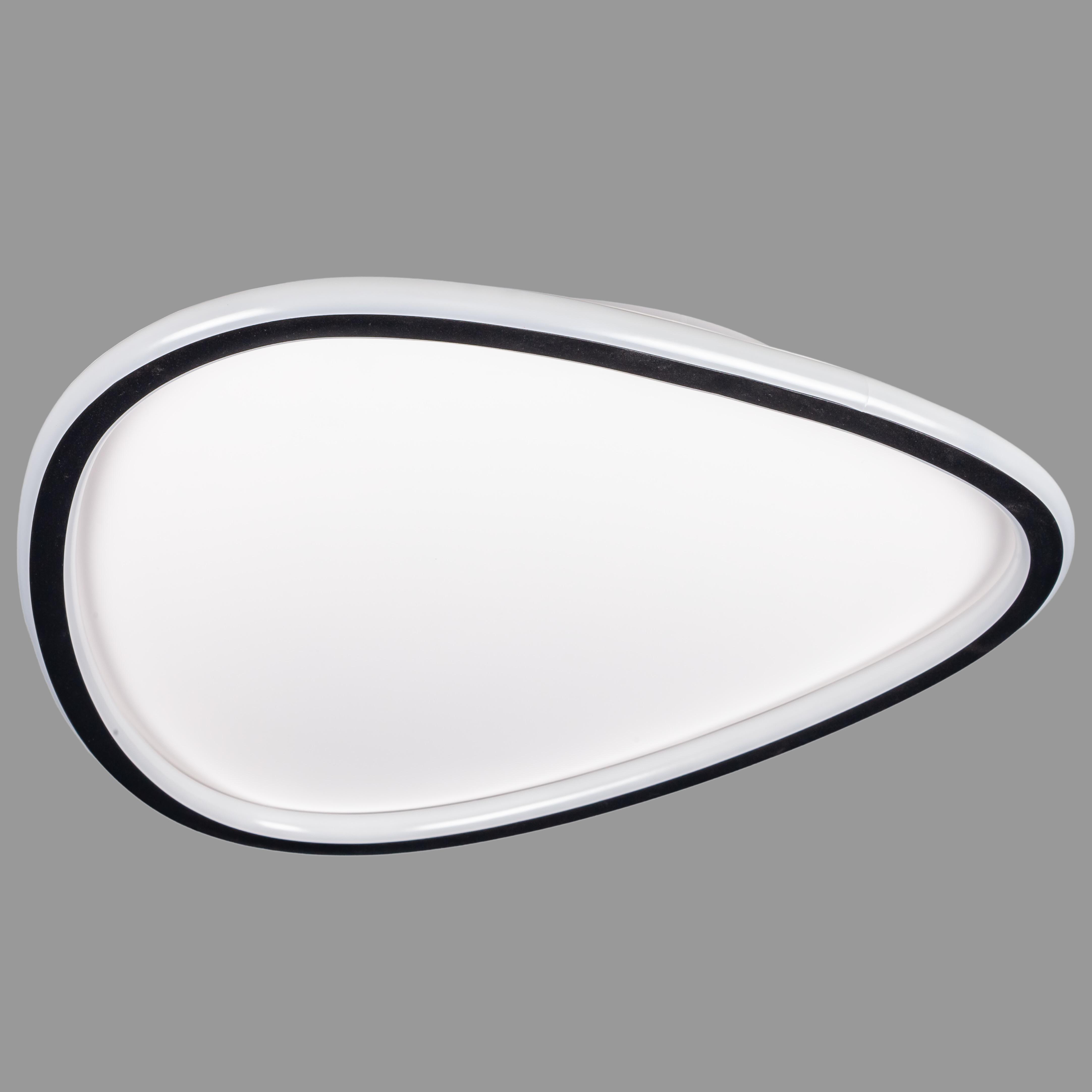 Люстра потолочная Треугольник 50W 45 см Черный (87-1050 BK+WH)