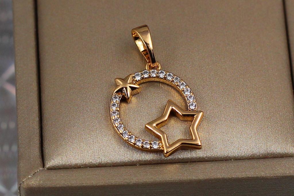 Кулон Xuping Jewelry Мерцание звезд 1,7 см Золотистый - фото 1