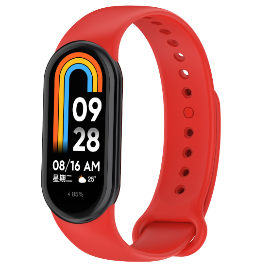 Ремінець CDK для Xiaomi Mi Smart Band 9 Silicone Sport Band Red (015812) - фото 1