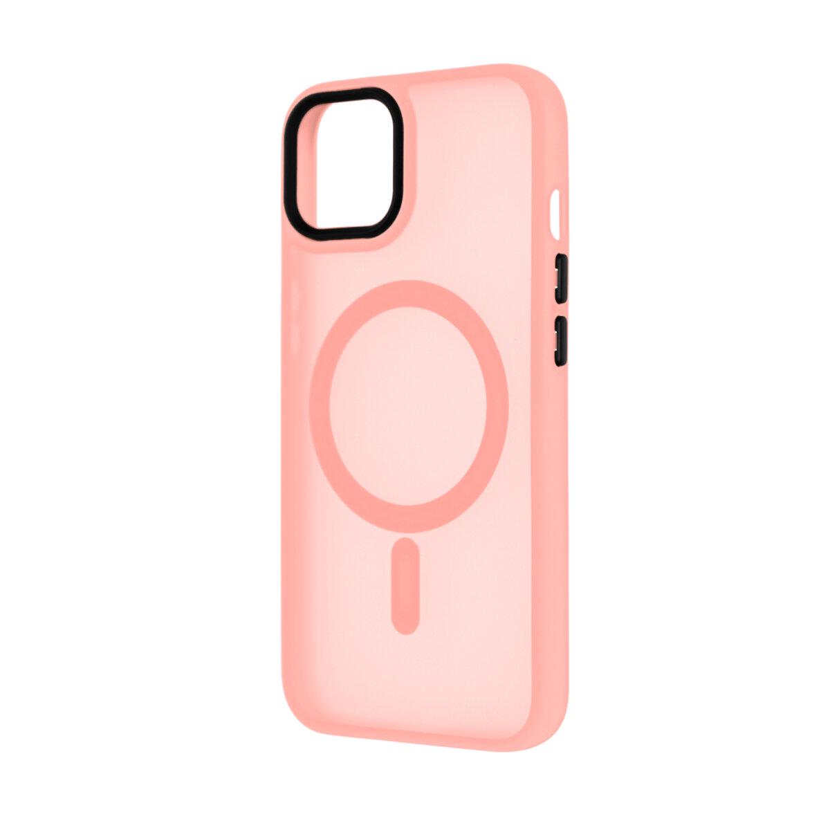 Противоударный чехол для Apple iPhone 15 Cosmic Magnetic Color HQ / Pink