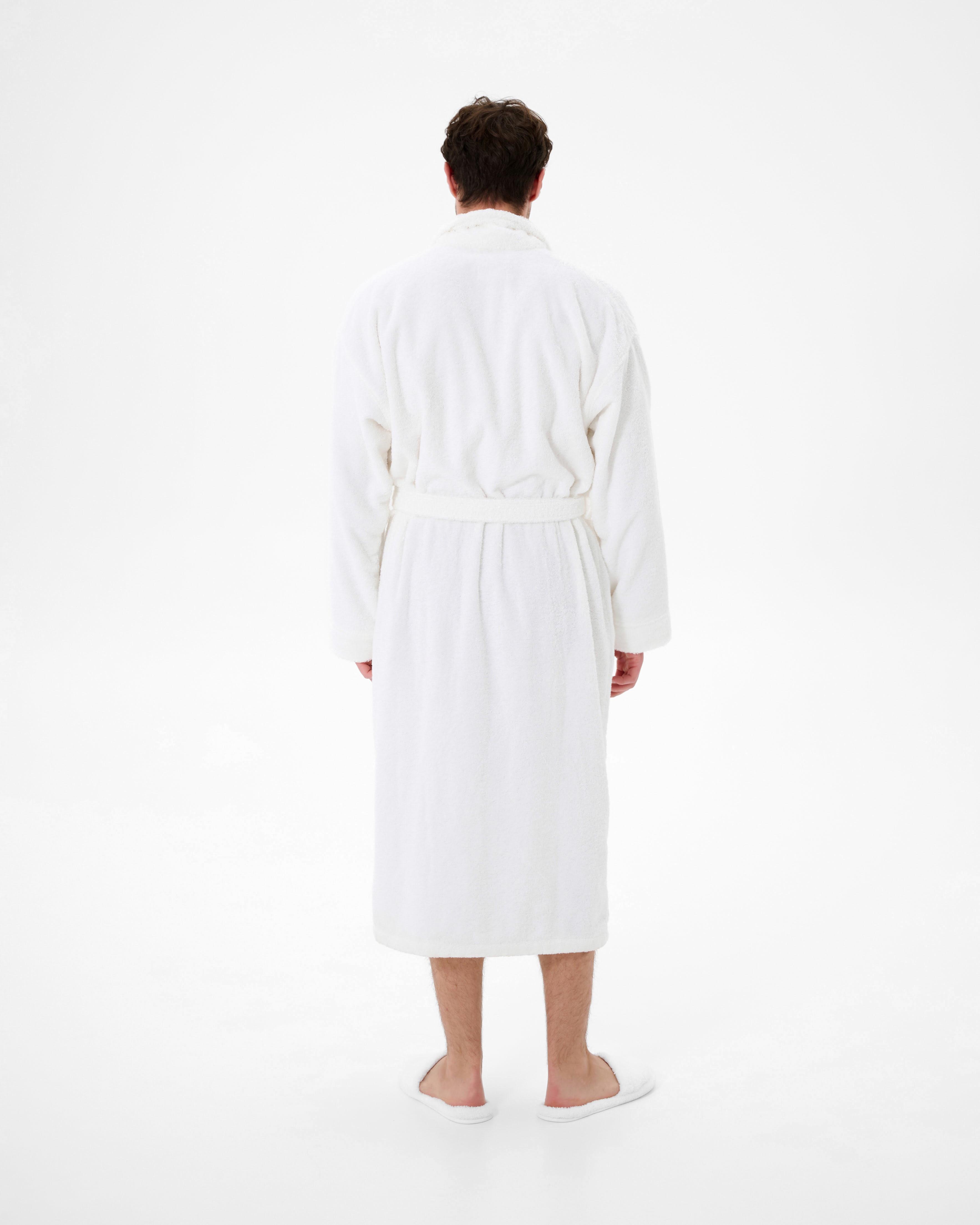 Халат махровий Lotus Home Basic Soft 2XL Білий (26029357) - фото 3
