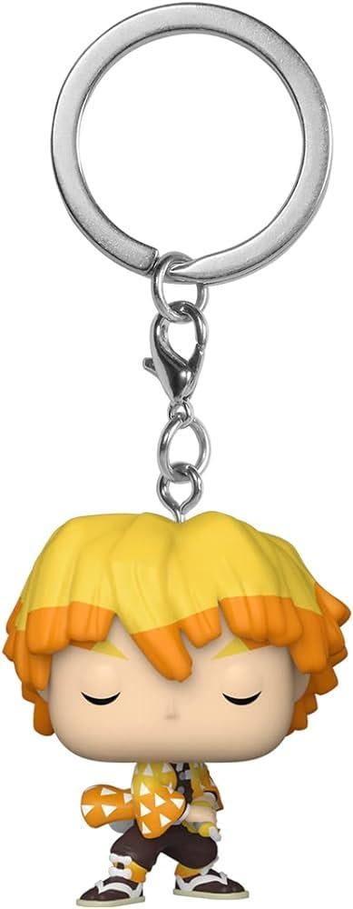 Дитяча ігрова фігурка-брелок Funko Pop Demon Slayer Zenitsu 4 см (DS ZA 869 4)