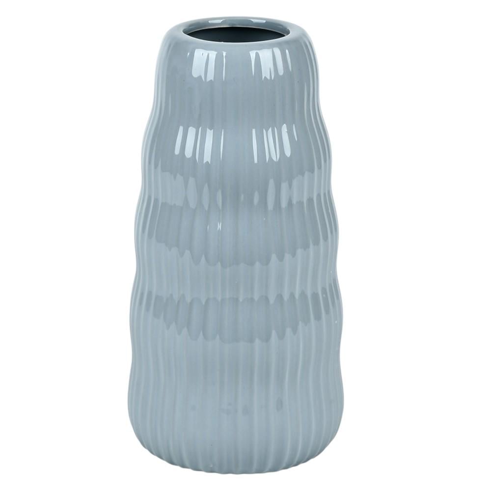 Ваза для цветов Wavy R10309-L 26х9 см Серо-голубым Ваза для цветов Wavy R10309-L 26х9 см Серо-голубым
