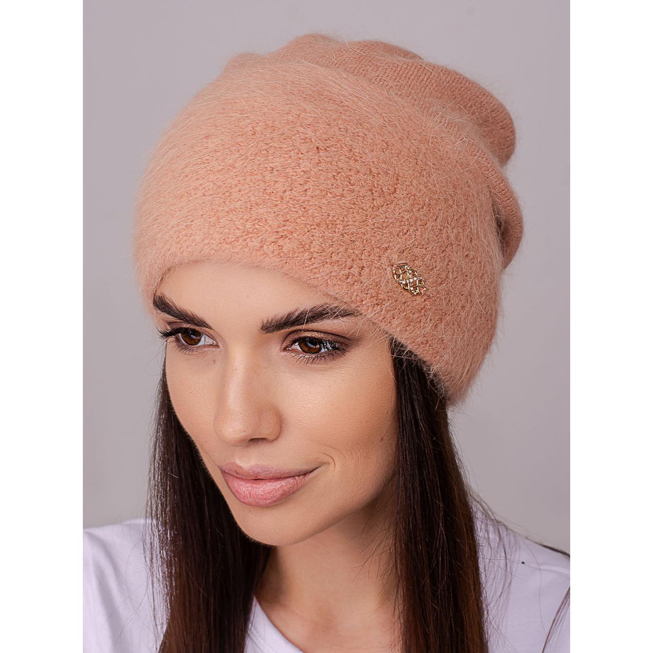 Шапка женская Leks АФИНА ангоровая двойная с отворотом сзади сцепленная one size Ореховый (251388) - фото 1 Шапка женская Leks АФИНА ангоровая двойная с отворотом сзади сцепленная one size Ореховый (251388) - фото 1