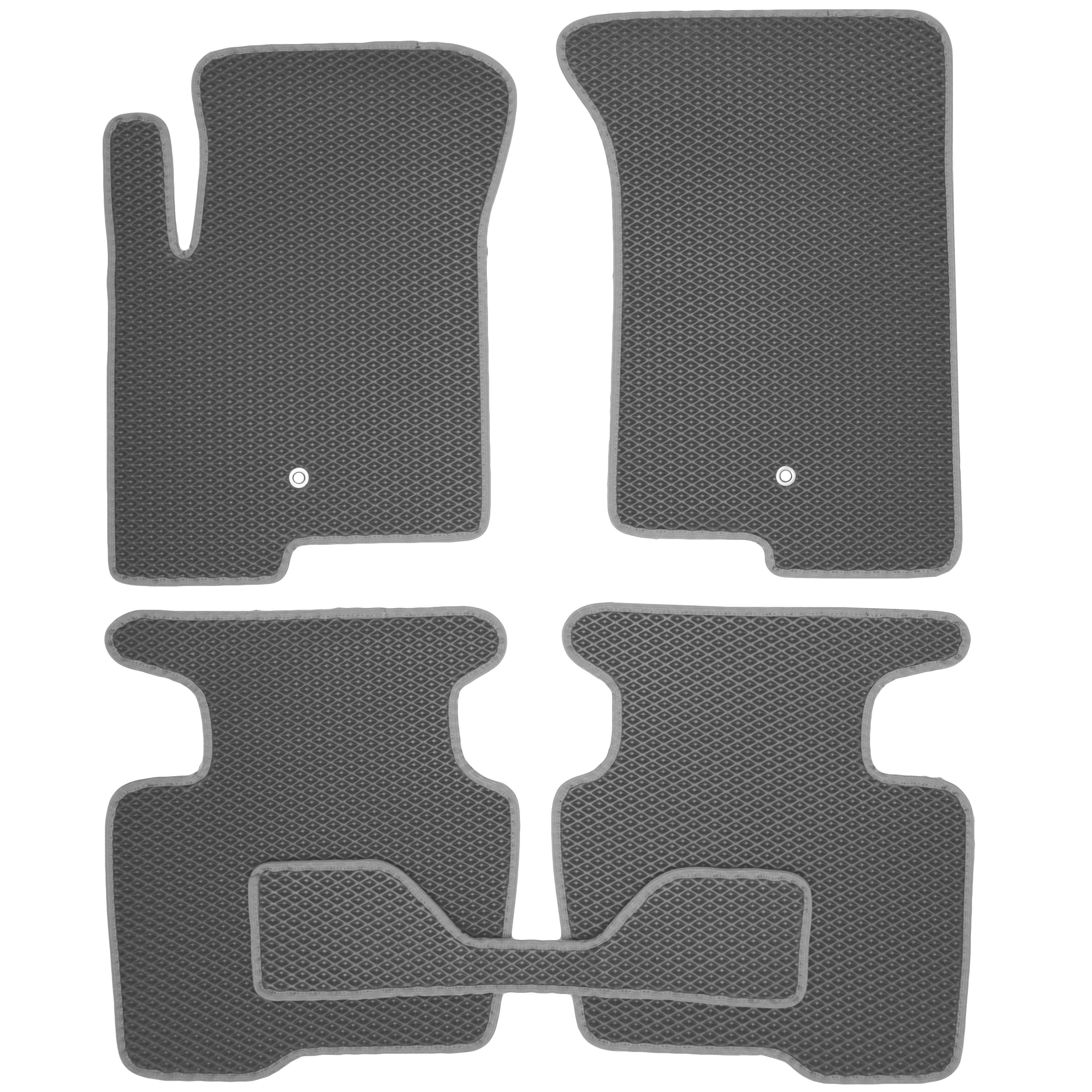 Коврики в салон Kinetic для Dodge Caliber '07-12 EVA-полимерные Серый