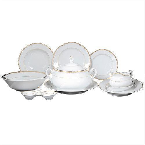 Столовый сервиз Thun Constance обводка золотая/фарфор на 6 персон 27 пр. (7601100)