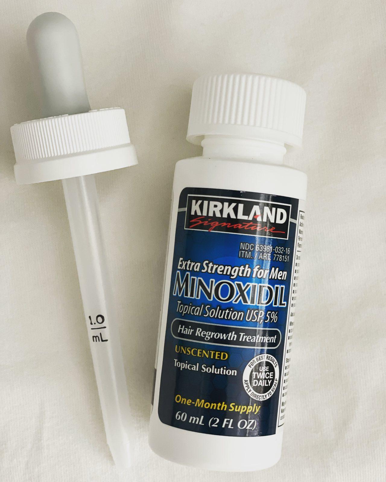 Лосьон 5% Minoxidil Kirkland для роста волос и бороды + пипетка