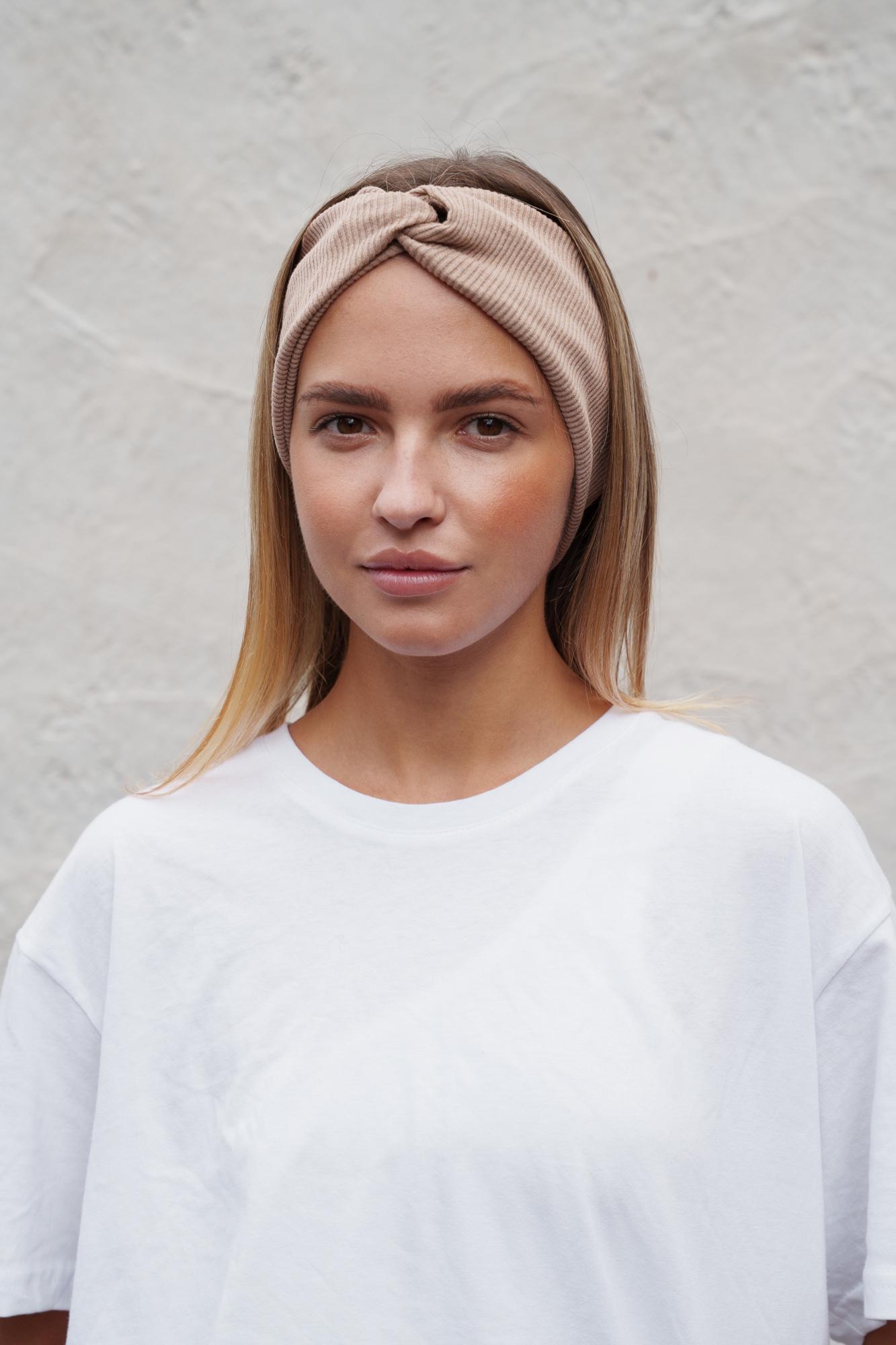 Повязка на голову женская Without Brand Horizon Dark Beige (8056002) Повязка на голову женская Without Brand Horizon Dark Beige (8056002)