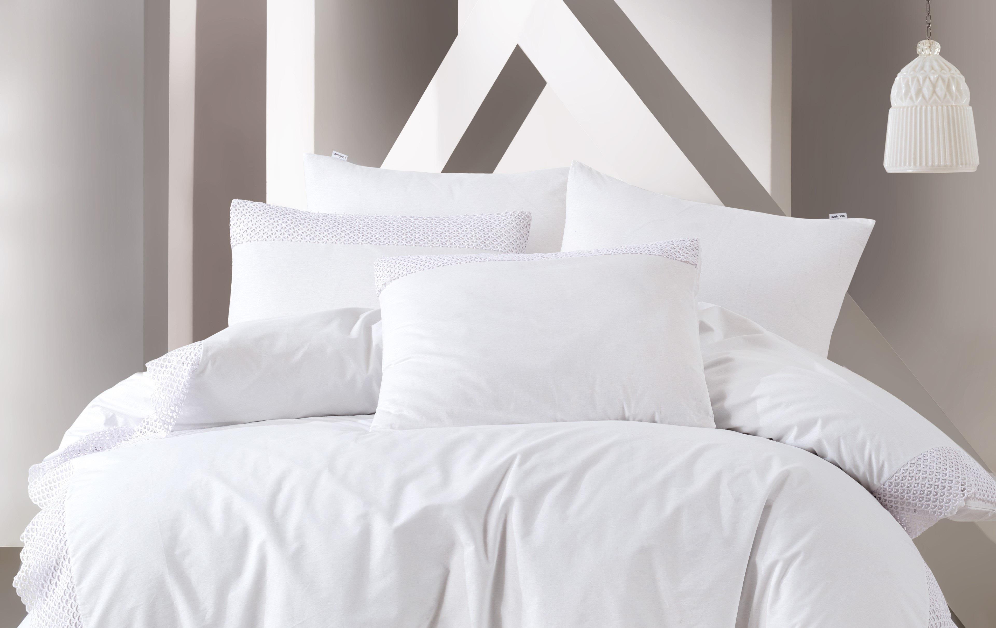 Комплект постельного белья Zastelli Квадраты Жаккард полуторное 150х215 Белый