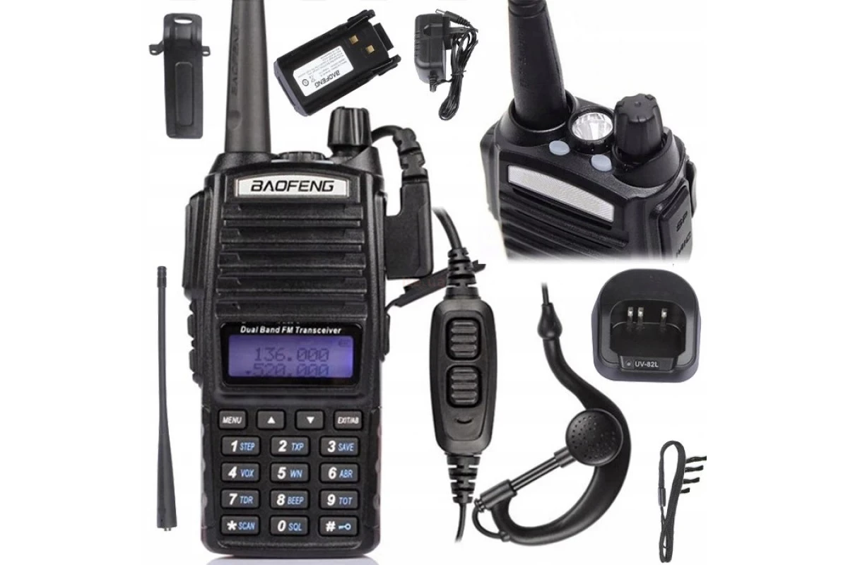 Радіостанція від мережі портативна (Baofeng UV-82) - фото 2