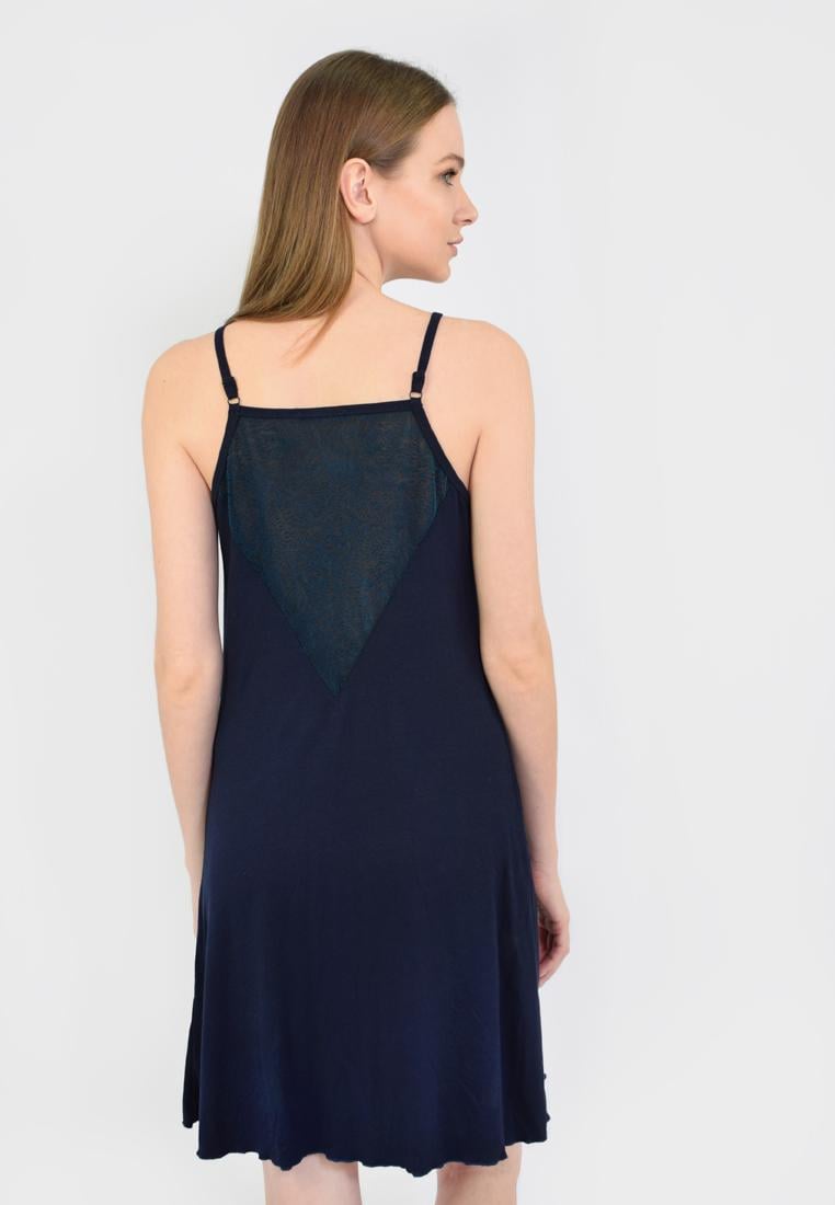 Женская ночная рубашка N.EL 935-93 L Темно-синий - фото 3 Женская ночная рубашка N.EL 935-93 L Темно-синий - фото 3