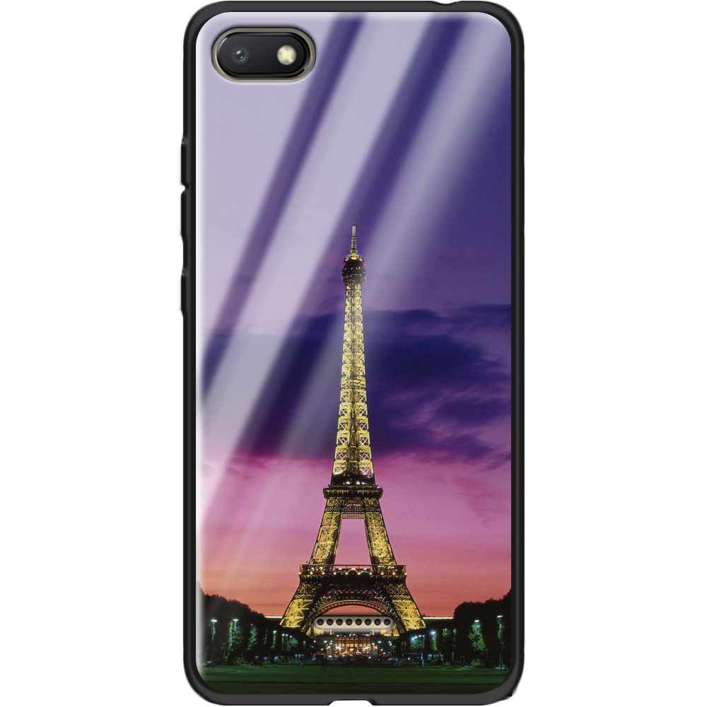 Чохол Boxface Xiaomi Redmi 6A Опівночі в Парижі Чорний силікон зі склом (34811-up964-37745)