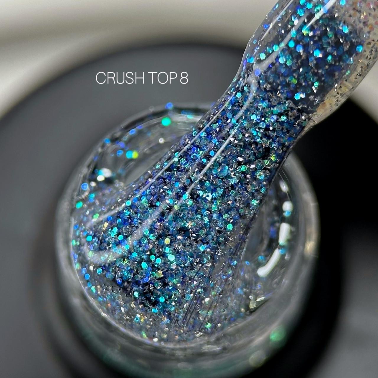 Топ светоотражающий для гель-лака без липкого слоя Saga Crush Top №08 9 мл