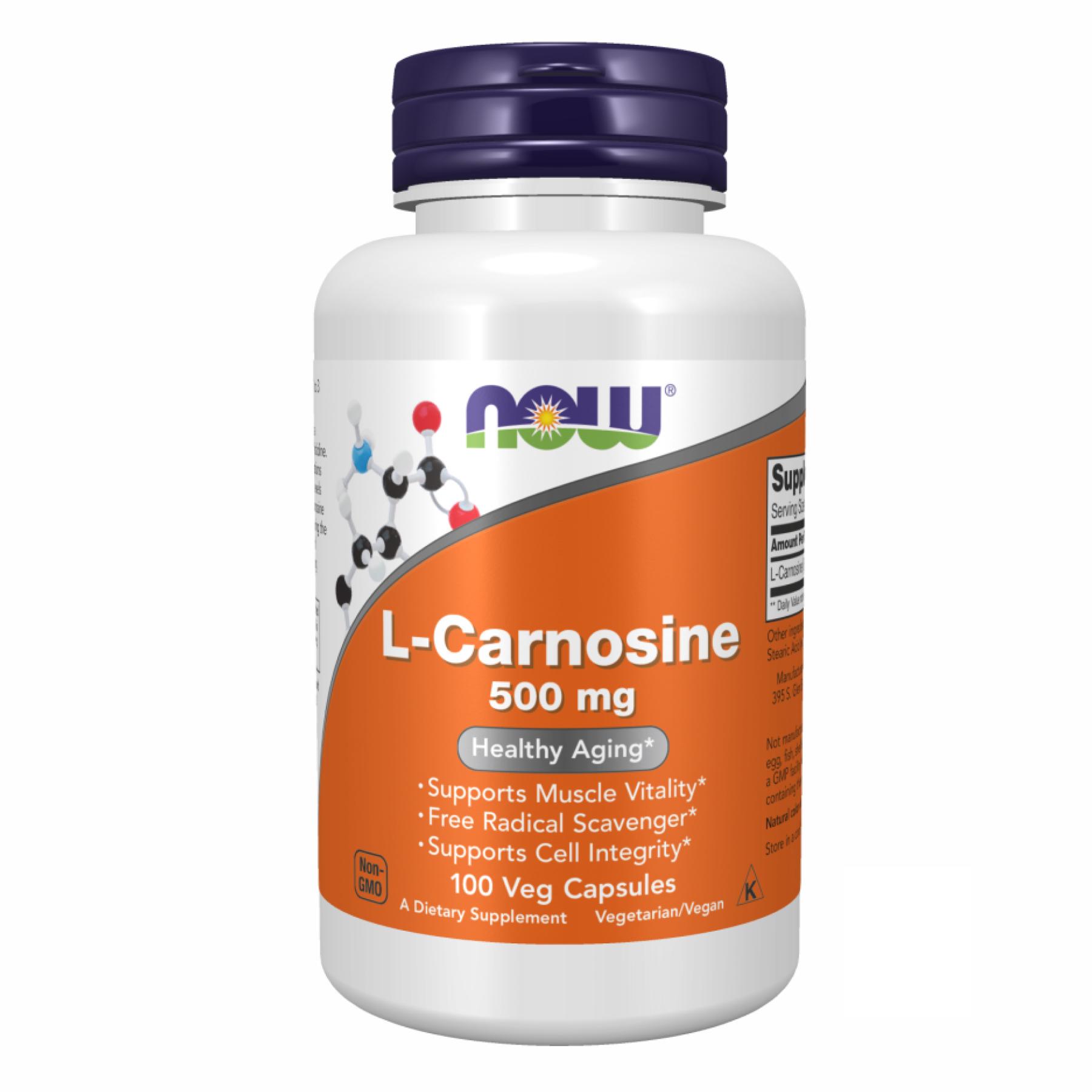 Натуральная добавка Carnosine 500 mg 100 vcaps (2022-10-2541)