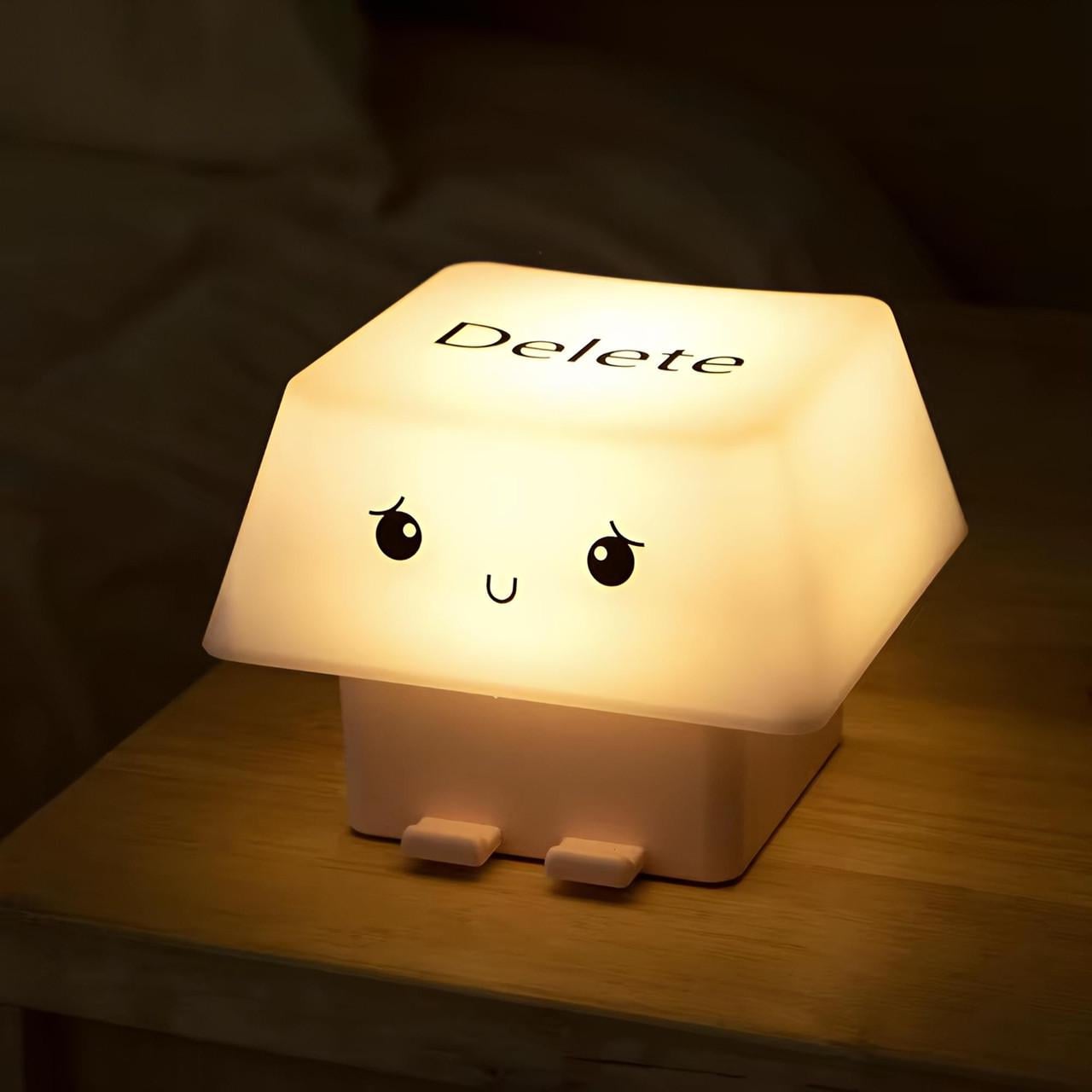 Лампа-ночник LED настольная Кнопка клавиатуры с держателем для телефона LJC-251 Белый (2122438)