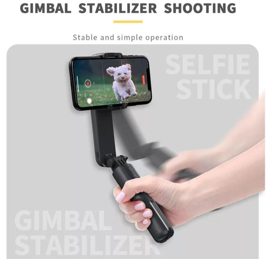 Стабилизатор для смартфона складной Gimbal Stabilizer L09 с трехногой и LED-подсветкой Черный (000228) - фото 4 Стабилизатор для смартфона складной Gimbal Stabilizer L09 с трехногой и LED-подсветкой Черный (000228) - фото 4