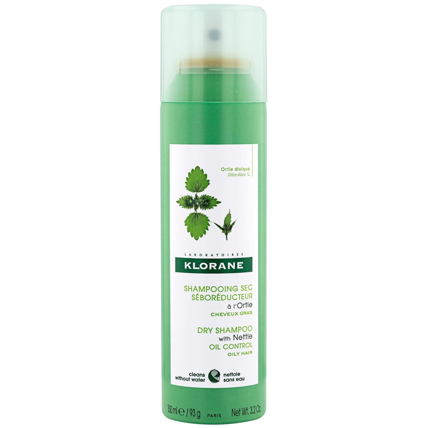 Шампунь сухой для жирных волос Klorane SeboRegulating Dry Shampoo себорегулирующий с экстрактом крапивы 150 мл (28454356)